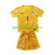 Slovenija Vratar Žuta boja Djeca Domaći Nogometni Dres Jan Oblak 1 Euro 2024 Kratki Rukavi