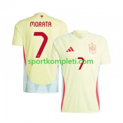 Španjolska Muškarci Gostujući Nogometni Dres Alvaro Morata 7 Euro 2024 Kratki Rukavi