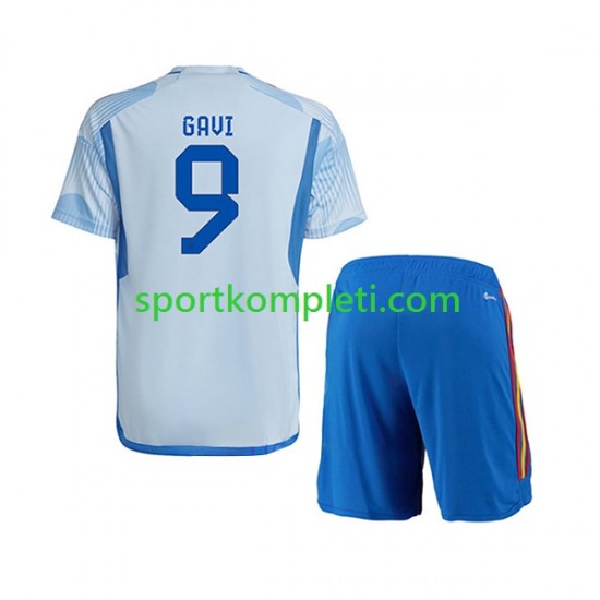 Španjolska Djeca Gostujući Nogometni Dres Gavi 9 World Cup 2022 Kratki Rukavi Španjolska Djeca Gostujući Nogometni Dres Gavi 9 World Cup 2022 Kratki Rukavi