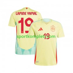 Španjolska Muškarci Gostujući Nogometni Dres LAMINE YAMAL 19 Euro 2024 Kratki Rukavi