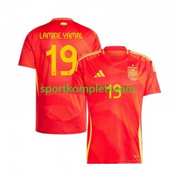 Španjolska Muškarci Domaći Nogometni Dres Lamine Yamal 19 Euro 2024 Kratki Rukavi
