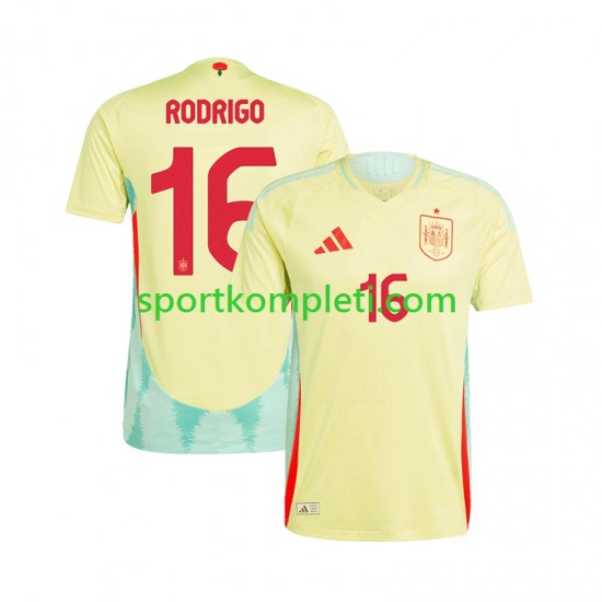 Španjolska Muškarci Gostujući Nogometni Dres RODRIGO 16 Euro 2024 Kratki Rukavi