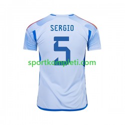 Španjolska Muškarci Gostujući Nogometni Dres SERGIO BUSQUETS 5 World Cup 2022 Kratki Rukavi
