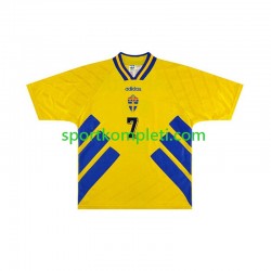 Švedska Retro Muškarci Domaći Nogometni Dres Henrik Larsson 7 1994 Kratki Rukavi