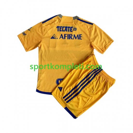 Djeca Domaći Nogometni Dres Tigres UANL 2023-2024 Kratki Rukavi