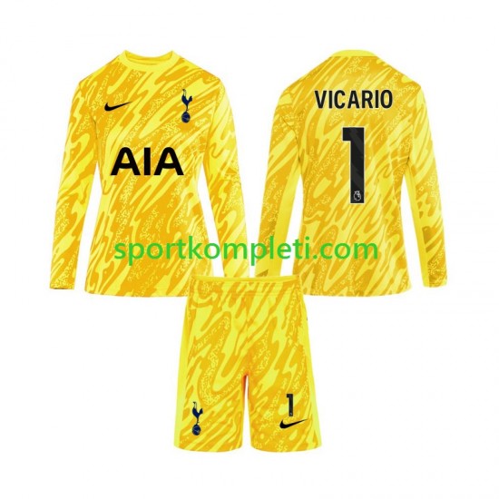 Tottenham Hotspur Vratar Djeca Domaći Nogometni Dres Vicario 1 2024-2025 Dugi Rukavi