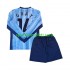 Djeca Gostujući Nogometni Dres Tottenham Spurs Gray 14 2024-2025 Dugi Rukavi