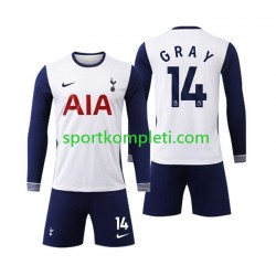 Djeca Domaći Nogometni Dres Tottenham Spurs Gray 14 2024-2025 Dugi Rukavi