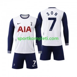 Djeca Domaći Nogometni Dres Tottenham Spurs Son 7 2024-2025 Dugi Rukavi
