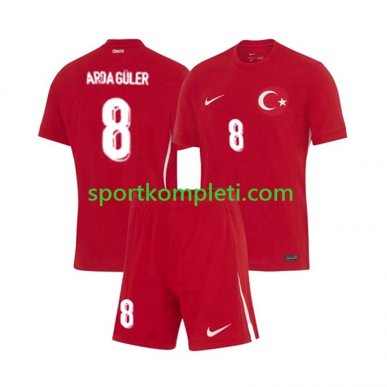 Turska Djeca Gostujući Nogometni Dres Arda Guler 8 Euro 2024 Kratki Rukavi