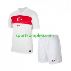 Turska Djeca Domaći Nogometni Dres Euro 2024 Kratki Rukavi