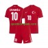 Turska Djeca Gostujući Nogometni Dres Hakan Calhanoglu 10 Euro 2024 Kratki Rukavi