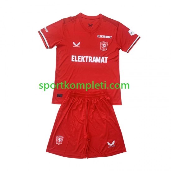 Twente Djeca Domaći Nogometni Dres 2024-2025 Kratki Rukavi