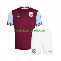 West Ham United Djeca Domaći Nogometni Dres 2024-2025 Kratki Rukavi