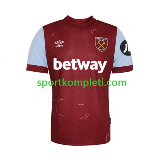 West Ham United Muškarci Domaći Nogometni Dres 2023-2024 Kratki Rukavi