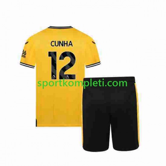 Wolverhampton Wanderers Djeca Domaći Nogometni Dres CUNHA 12 2023-2024 Kratki Rukavi