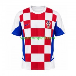 Hrvatska Retro Muškarci Domaći Nogometni Dres 2002 Kratki Rukavi