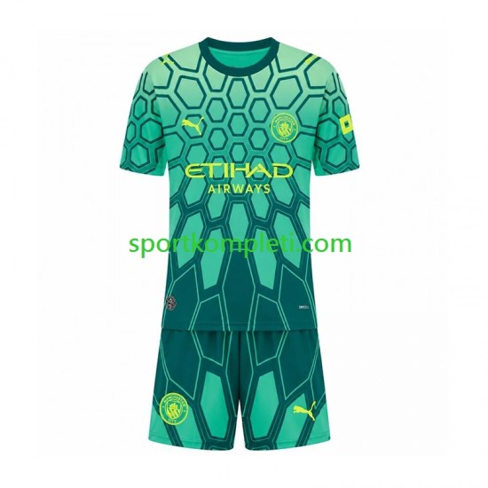 Manchester City Vratar Djeca Domaći Nogometni Dres 2026-2027 Kratki Rukavi