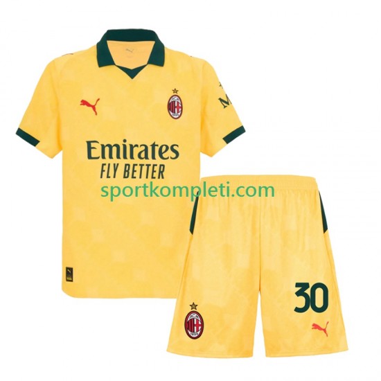 AC Milan Djeca Treći Nogometni Dres Ardon Jashari 30 2025-2026 Kratki Rukavi