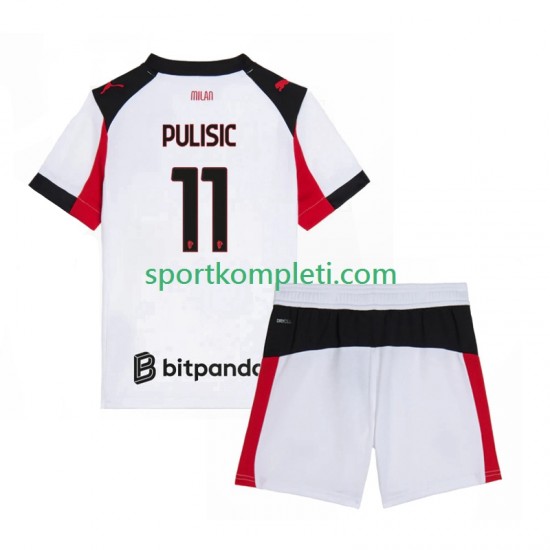 AC Milan Djeca Gostujući Nogometni Dres Christian Pulisic 11 2025-2026 Kratki Rukavi