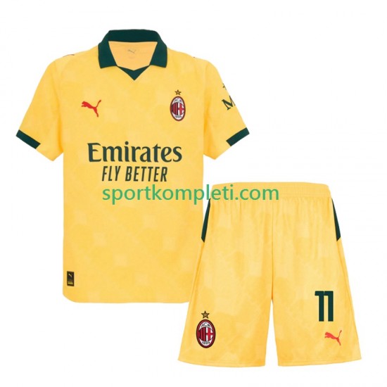 AC Milan Djeca Treći Nogometni Dres Christian Pulisic 11 2025-2026 Kratki Rukavi