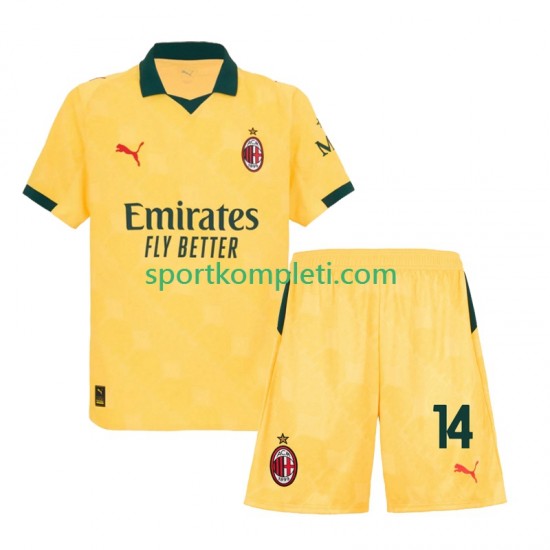 AC Milan Djeca Treći Nogometni Dres Luca Modric 14 2025-2026 Kratki Rukavi