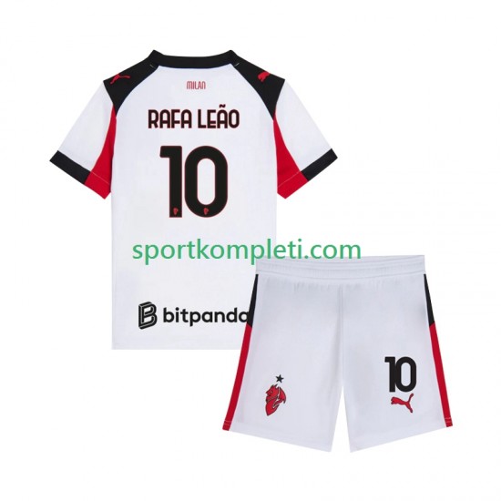 AC Milan Djeca Gostujući Nogometni Dres Rafael Leao 10 2025-2026 Kratki Rukavi
