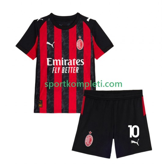 AC Milan Djeca Domaći Nogometni Dres Rafael Leao 10 2025-2026 Kratki Rukavi