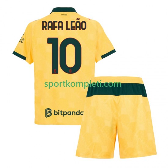 AC Milan Djeca Treći Nogometni Dres Rafael Leao 10 2025-2026 Kratki Rukavi
