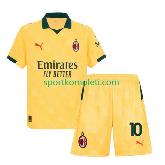 AC Milan Djeca Treći Nogometni Dres Rafael Leao 10 2025-2026 Kratki Rukavi