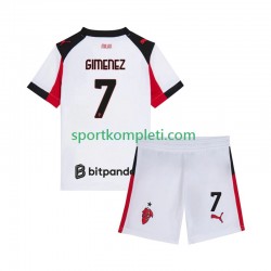 AC Milan Djeca Gostujući Nogometni Dres Santiago Gimenez 7 2025-2026 Kratki Rukavi