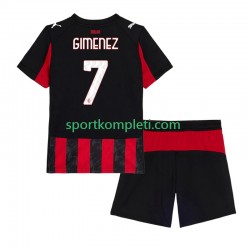 AC Milan Djeca Domaći Nogometni Dres Santiago Gimenez 7 2025-2026 Kratki Rukavi