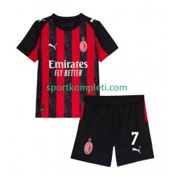 AC Milan Djeca Domaći Nogometni Dres Santiago Gimenez 7 2025-2026 Kratki Rukavi