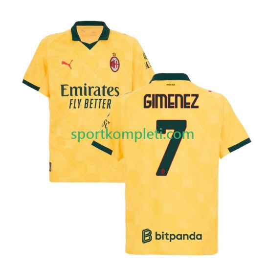 AC Milan Muškarci Treći Nogometni Dres Santiago Gimenez 7 2025-2026 Kratki Rukavi