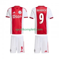AFC Ajax Djeca Domaći Nogometni Dres Brian Brobbey 9 2025-2026 Kratki Rukavi