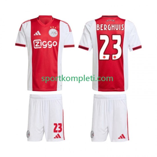 AFC Ajax Djeca Domaći Nogometni Dres Steven Berghuis 23 2025-2026 Kratki Rukavi