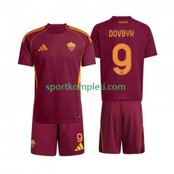 Roma Djeca Domaći Nogometni Dres Artem Dovbyk 9 2025-2026 Kratki Rukavi