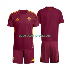 Roma Djeca Domaći Nogometni Dres 2025-2026 Kratki Rukavi