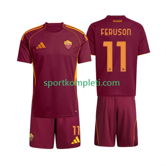 Roma Djeca Domaći Nogometni Dres Evan Ferguson 11 2025-2026 Kratki Rukavi