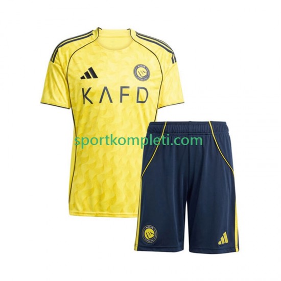 Al-Nassr Djeca Domaći Nogometni Dres 2025-2026 Kratki Rukavi