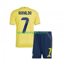 Al-Nassr Djeca Domaći Nogometni Dres Cristiano Ronaldo 7 2025-2026 Kratki Rukavi