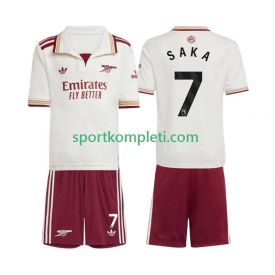 Arsenal Djeca Treći Nogometni Dres Bukayo Saka 7 2025-2026 Kratki Rukavi