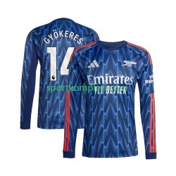 Arsenal Muškarci Gostujući Nogometni Dres Viktor Gyokeres 14 2025-2026 Dugi Rukavi