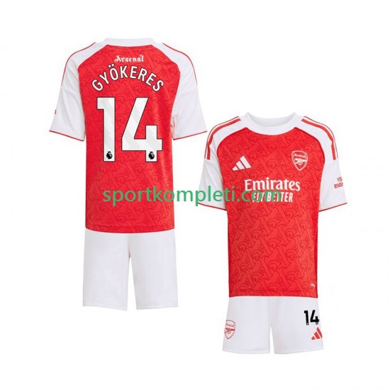 Arsenal Djeca Domaći Nogometni Dres Viktor Gyokeres 14 2025-2026 Kratki Rukavi