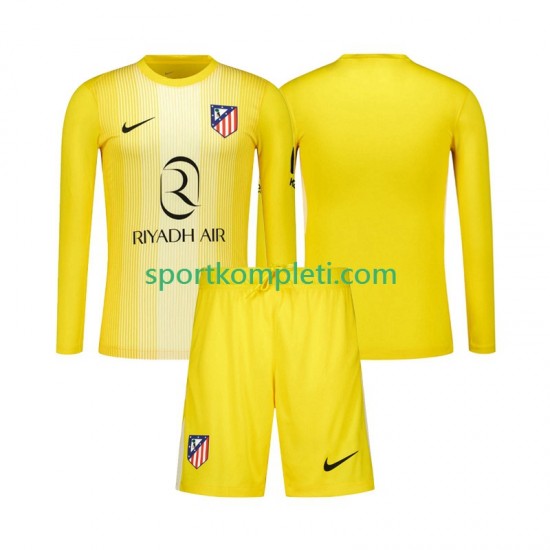Atlético Madrid Vratar Djeca Domaći Nogometni Dres 2025-2026 Dugi Rukavi