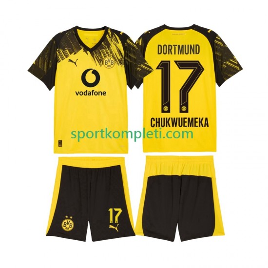 Borussia Dortmund Djeca Domaći Nogometni Dres Carney Chukwuemeka 17 2025-2026 Kratki Rukavi