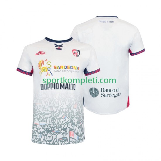 Cagliari Muškarci Gostujući Nogometni Dres 2025-2026 Kratki Rukavi