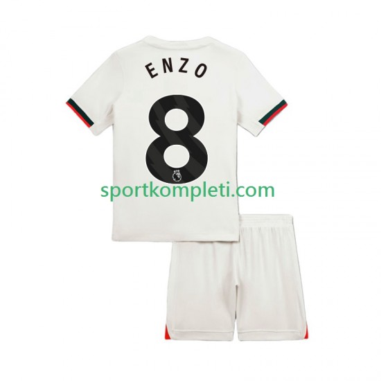Chelsea Djeca Gostujući Nogometni Dres Enzo Fernandez 8 2025-2026 Kratki Rukavi