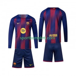 FC Barcelona Djeca Domaći Nogometni Dres 2025-2026 Dugi Rukavi