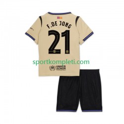 FC Barcelona Djeca Gostujući Nogometni Dres Frenkie de Jong 21 UCL 2025-2026 Kratki Rukavi